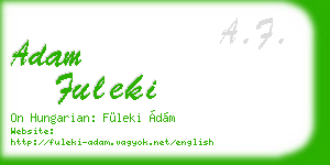 adam fuleki business card